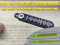 Spotify Code Generator 3D Printer Model