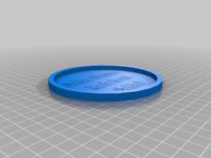 Coffee Cup Coaster Made From Coffee 3D Printer Model