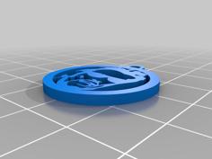 Keychain Johnny Halliday 3D Printer Model