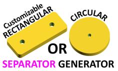 Customizable Basic Separator (Rectangular Or Circular) 3D Printer Model