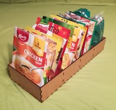 Laser Cut Food Bags Organizers