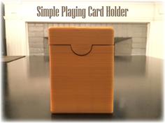 Simple Playing Card Holder 3D Printer Model