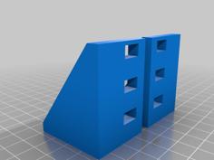 Vertical Rack Mount Bracket 3D Printer Model