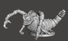 Shrimp Monster (Pose 3) – Tabletop Miniatures 3D Printer Model