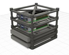 Yet Another Raspberry Pi 4 Stack 3D Printer Model