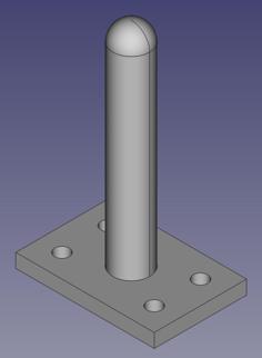 Modular Vehicle Part 3: Support “wheel” 3D Printer Model