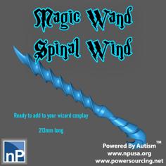 Spinal Wind – Magic Wand For Cosplay 3D Printer Model