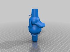 Avatar Psyduck Hookah Mouthpiece 3D Printer Model