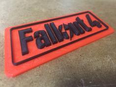 Fallout 4 Logo Card 3D Printer Model