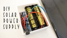 DIY Solar Power Supply 3D Printer Model