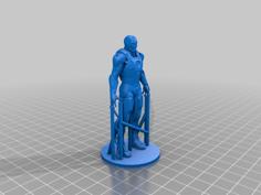 Iron Man Statue (With “Easy-to-remove” Support) (Remix) 3D Printer Model