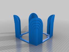 Art Deco Napkin Holder 3D Printer Model