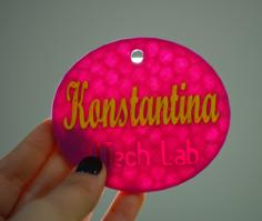 Name Tag Konstantina 3D Printer Model