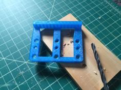 Shelf Pin Hole Jig For 1/4″ And 5mm Shelf Pins 3D Printer Model