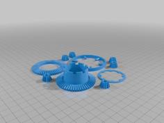 Contra-rotation Mechanism (tinkercad) (a Very Fun Desk Toy) 3D Printer Model