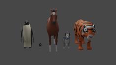 Printable Animals! – Low-Poly Printable Animal Set 3D Printer Model