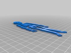 2D Skelleton 3D Printer Model