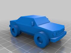 Car On Big Tires 3D Printer Model