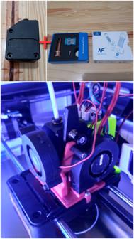 Anycubic 4MaxPro V1 Custom Print Head With BMG Extruder + Mellow NF Smart V6 Hotend 3D Printer Model