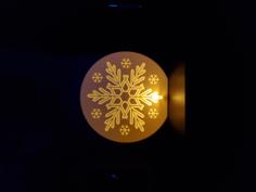 Snowflake Light Box 3D Printer Model