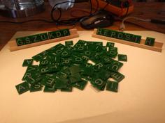 Laser Cut Esperanto Scrabble Tiles – Esperantaj Kaheloj