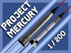 1:200 Mercury-Redstone And Mercury-Atlas 3D Printer Model