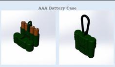 Carabiner AAA Battery Case 3D Printer Model