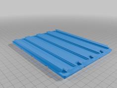 3×4 Gridfinity Modular Socket Rail 3D Printer Model