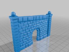 HO/OO Bridge Walls 3D Printer Model