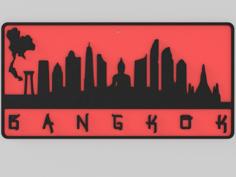 Wall Plate Skyline – Bangkok 3D Printer Model