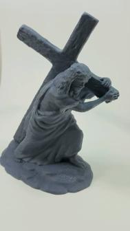 Jesus Carring Cross Scaled 3D Printer Model