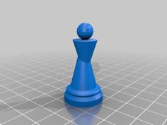 Chess Pawn White 3D Printer Model