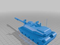 M1 Abrams STEP And STL 3D Printer Model