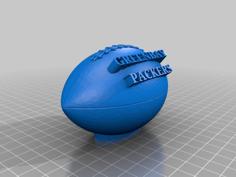 Greenbay Packers Football 3D Printer Model