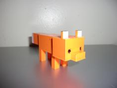 Minecraft Fox 3D Printer Model