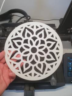 Mandala Ventilation Hole Cover 3D Printer Model