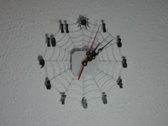 Spiderweb Clock – Halloween Special 3D Printer Model