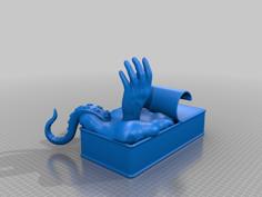 Drowning In Tuna Can With Tentacle 3D Printer Model