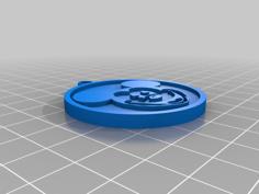 Mickey Mouse Keychain 3D Printer Model