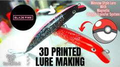 Minnow Lure With Magnetic Weight Transfer System. Fishing Lure Made With 3d Printer. 3D Printer Model