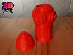 Screw Top Fire Hydrant Container 3D Printer Model