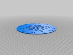 Nothing Is Real Podcast Clock 3D Printer Model