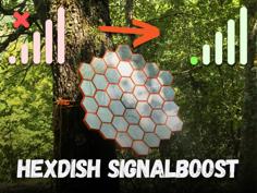 HexDish SignalBoost: Amplify Your Phone Signal Outdoors 3D Printer Model