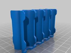 AA Battery Holder Clip X8 3D Printer Model