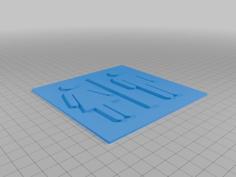 Washroom Sign 3D Printer Model