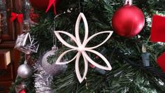 Christmas Flower With Center Ball 3D Printer Model