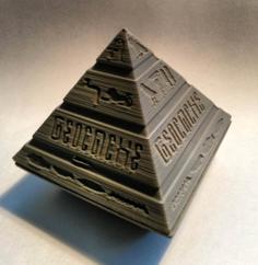 Pyramid Starship Stargate As Geocache 3D Printer Model