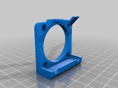 40mm Fan Quick Disconnect 3D Printer Model