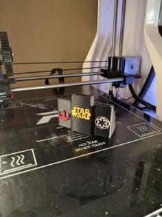 X-Wing Miniatures Template Holder With Logos 3D Printer Model