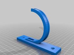 2½” Dust Collection Hose Hanger (two Variations) 3D Printer Model